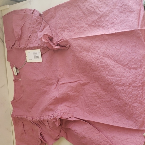 A New Day Flutter Sleeve Tank in Purple Size L - Picture 4 of 10